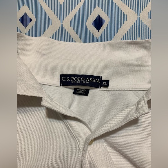 US Polo Assn. XL men’s polo shirt cotton white - Picture 4 of 6